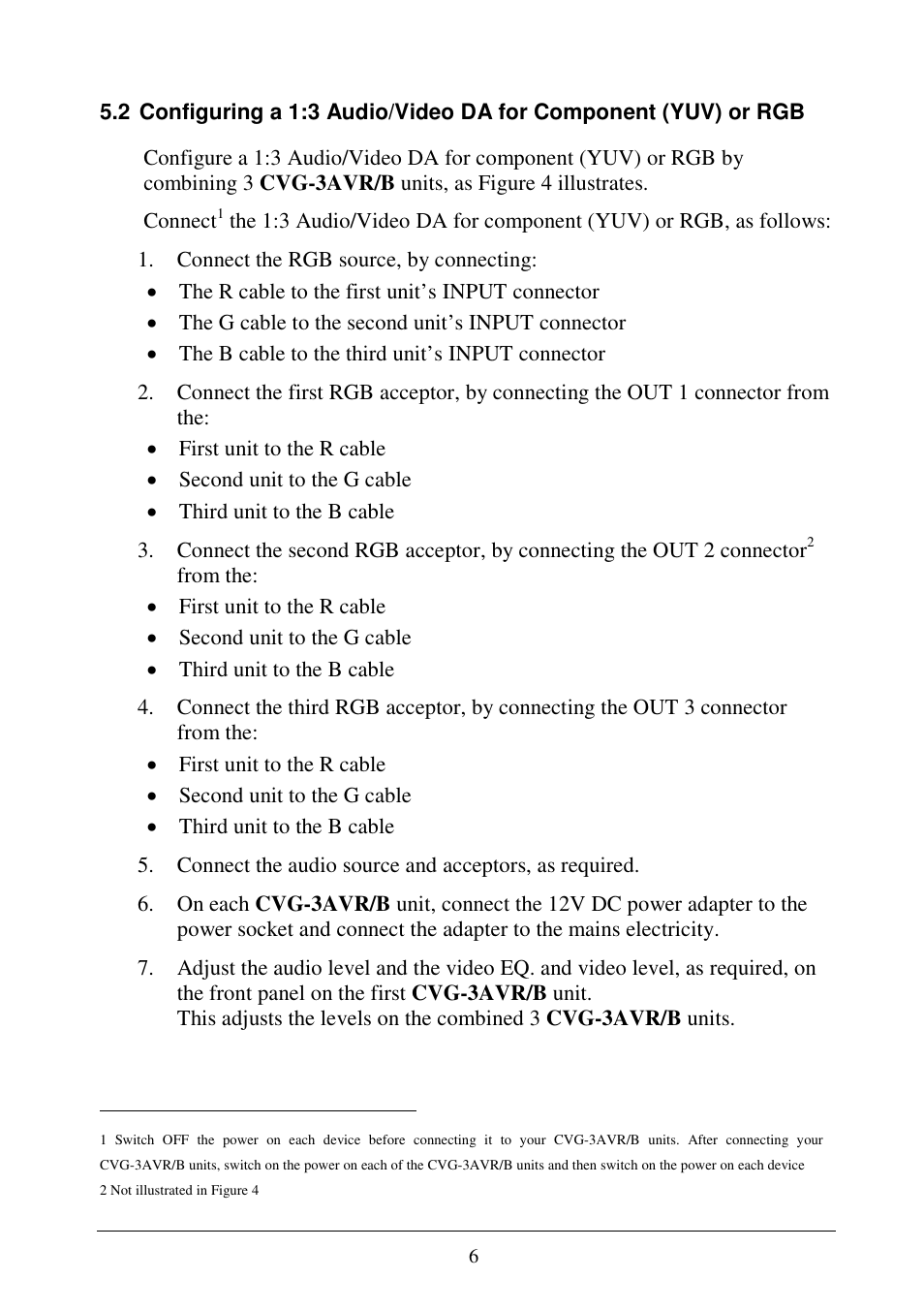 Comprehensive CVG-3AVB User Manual | Page 8 / 10