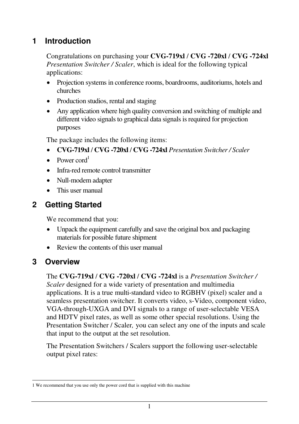 Comprehensive CVG-724xl User Manual | Page 5 / 55