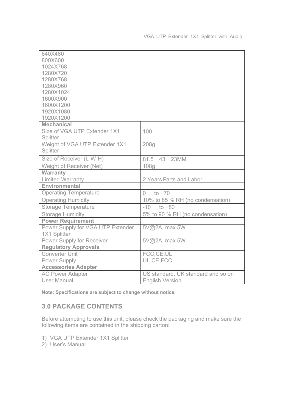 Comprehensive CVE-TRX01 User Manual | Page 3 / 5