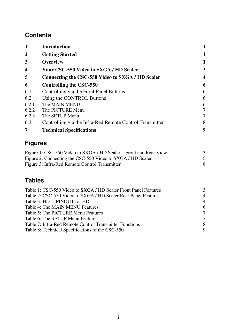 Comprehensive CSC-550 User Manual | Page 2 / 11