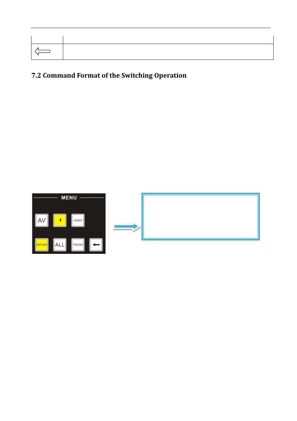 2 command format of the switching operation | Comprehensive CSW-HD1616 User Manual | Page 11 / 18