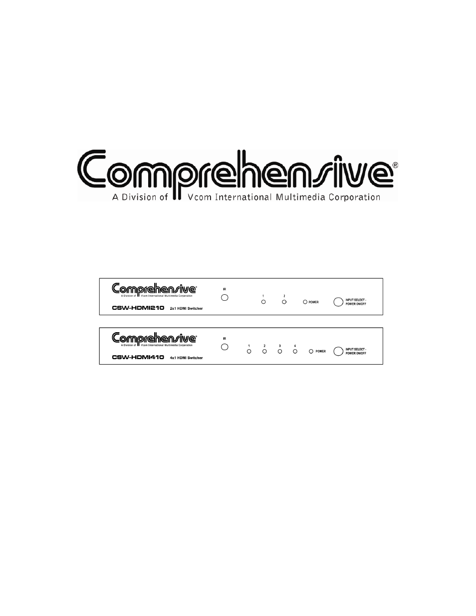 Comprehensive CSW-HDMI210 User Manual | 12 pages