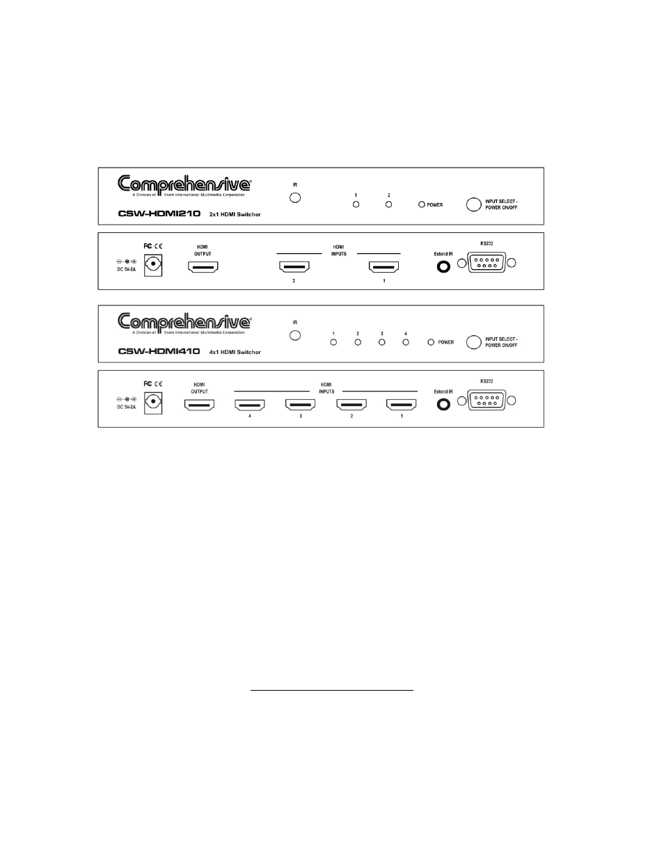 Comprehensive CSW-HDMI410 User Manual | Page 7 / 12