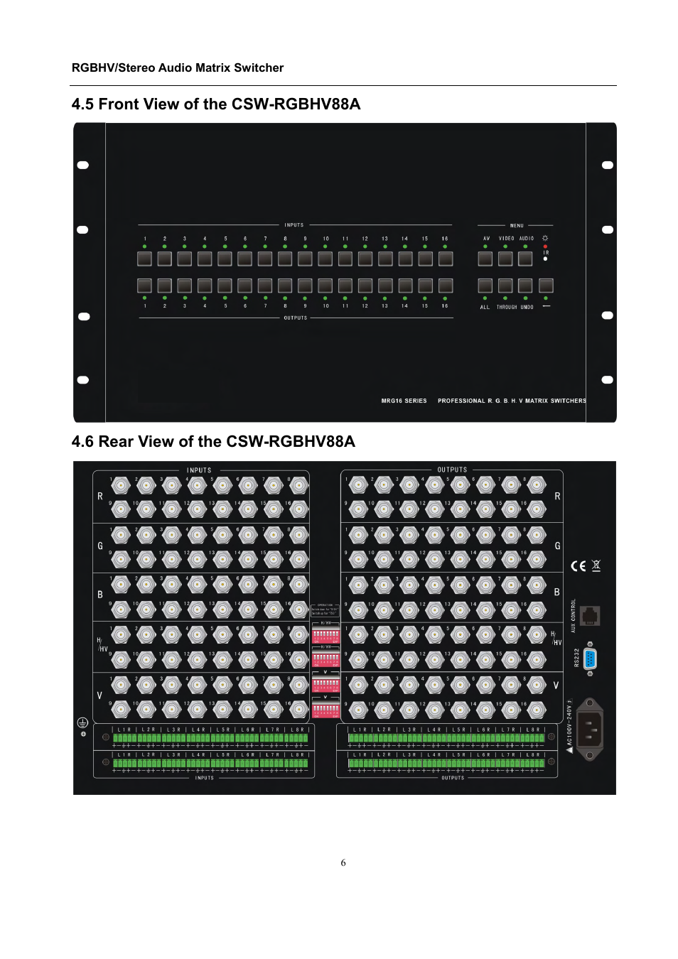 Comprehensive CSW-RGBHV88A User Manual | Page 10 / 20