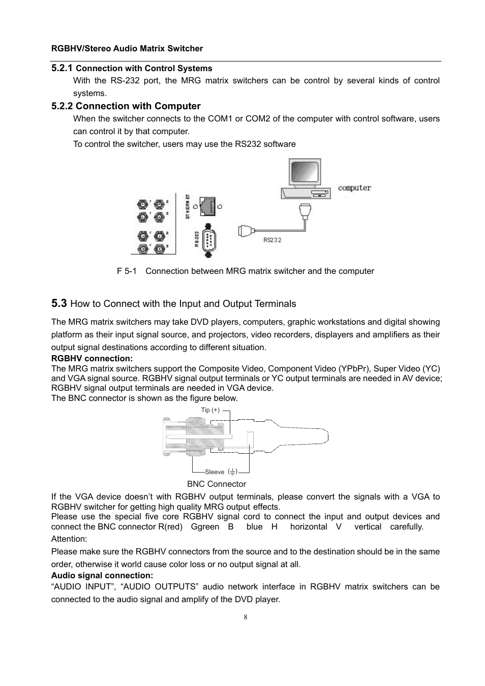 Comprehensive CSW-RGBHV88A User Manual | Page 12 / 20