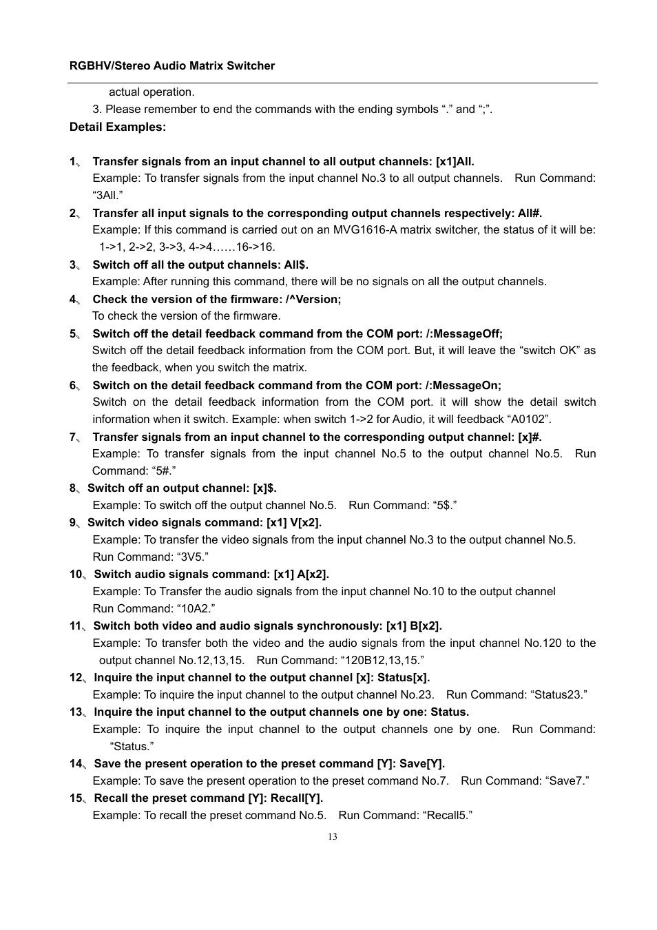 Comprehensive CSW-RGBHV88A User Manual | Page 17 / 20