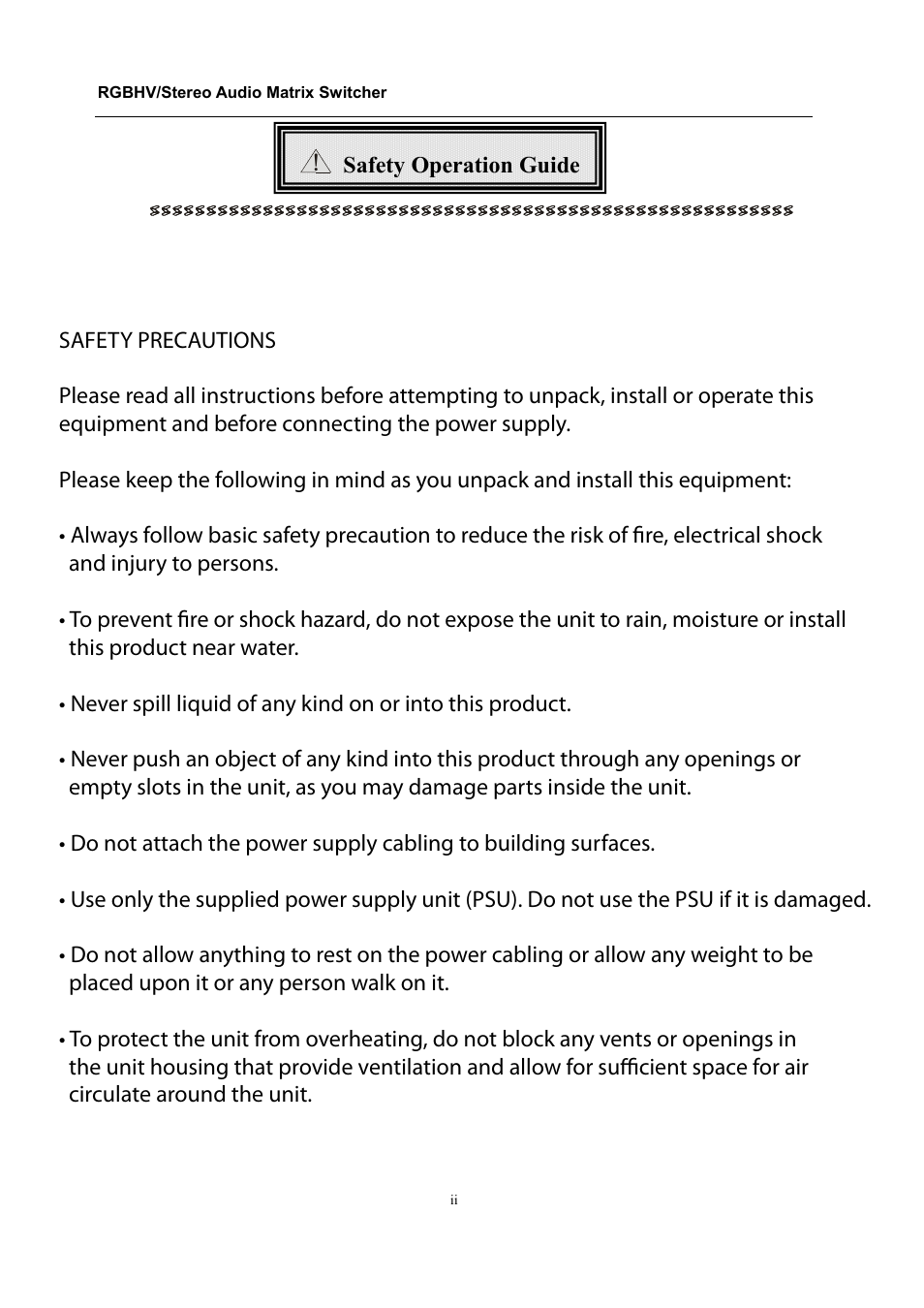 Comprehensive CSW-RGBHV88A User Manual | Page 3 / 20