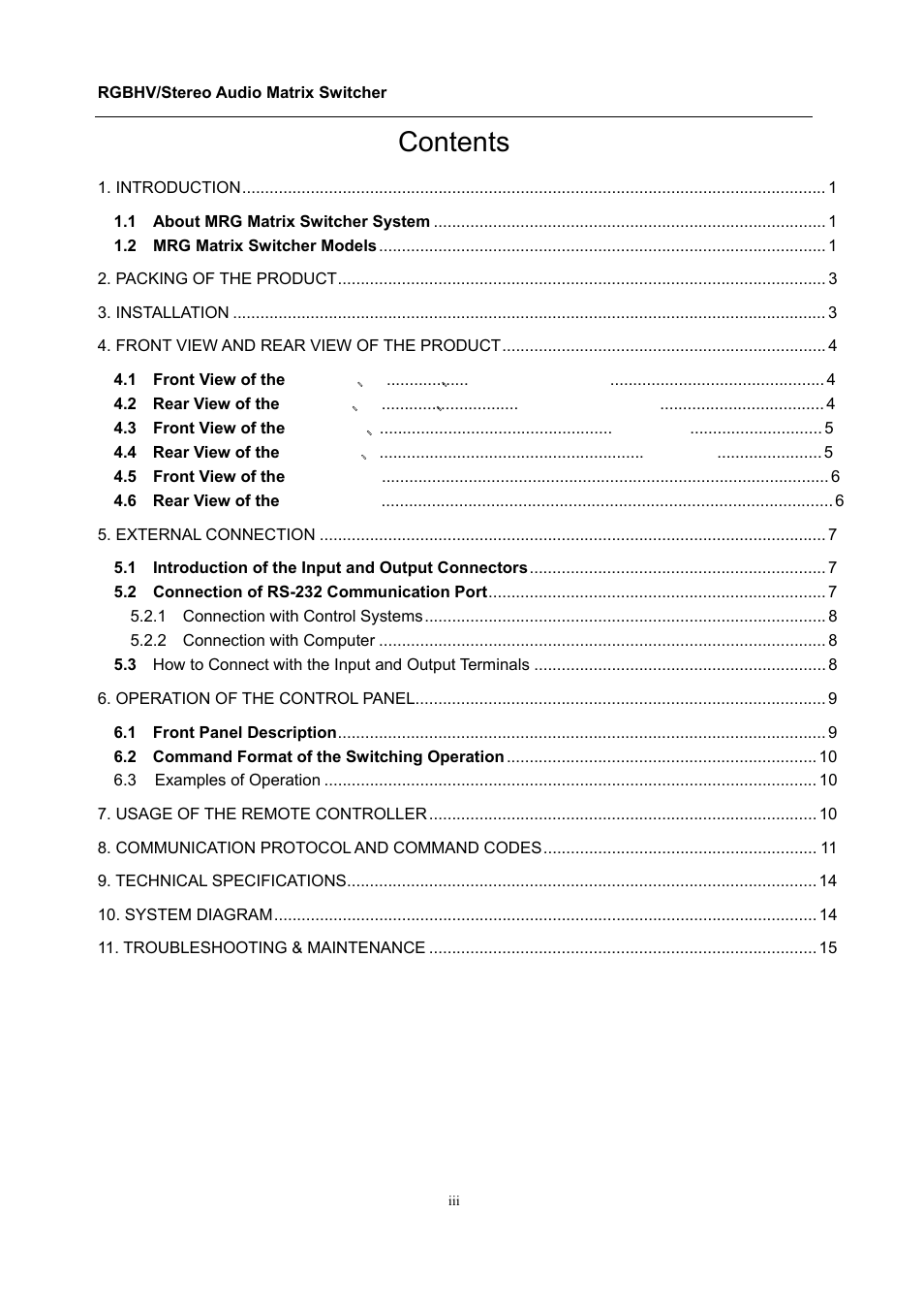 Comprehensive CSW-RGBHV88A User Manual | Page 4 / 20