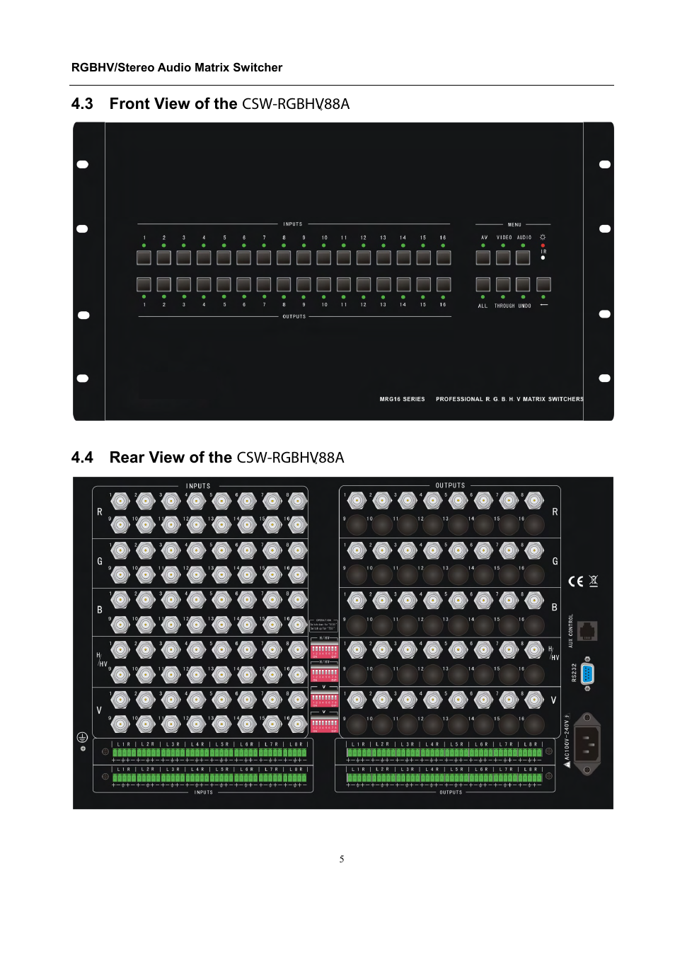 Comprehensive CSW-RGBHV88A User Manual | Page 9 / 20