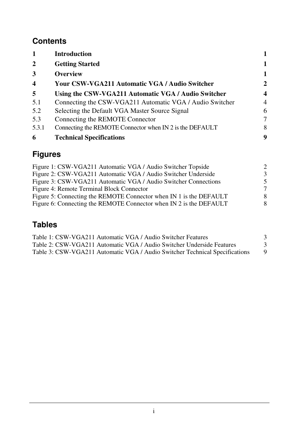 Comprehensive CSW-VGA211 User Manual | Page 2 / 11