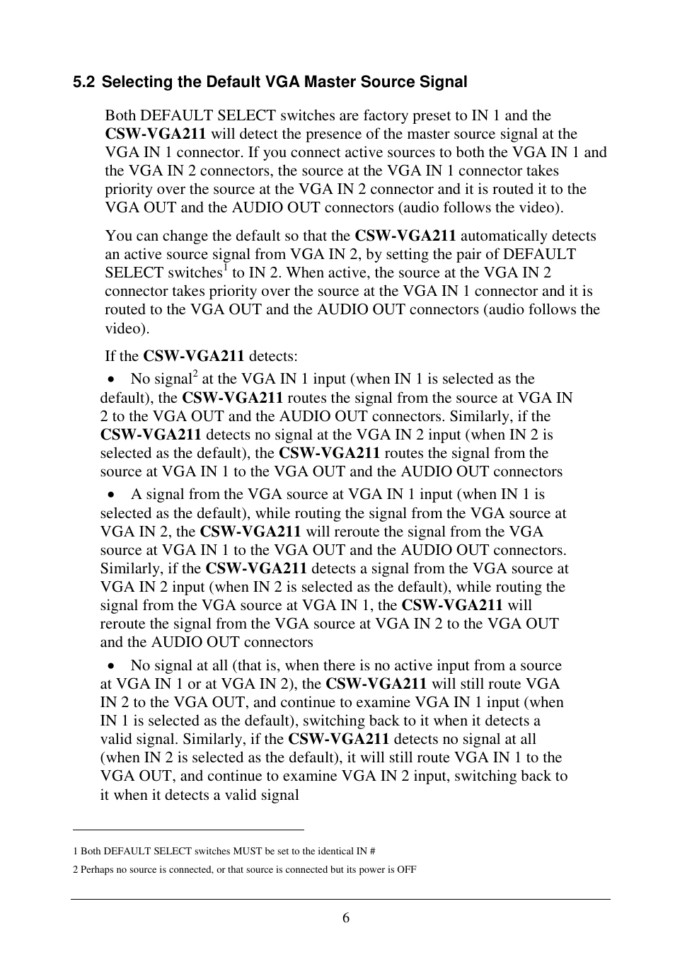 Comprehensive CSW-VGA211 User Manual | Page 8 / 11