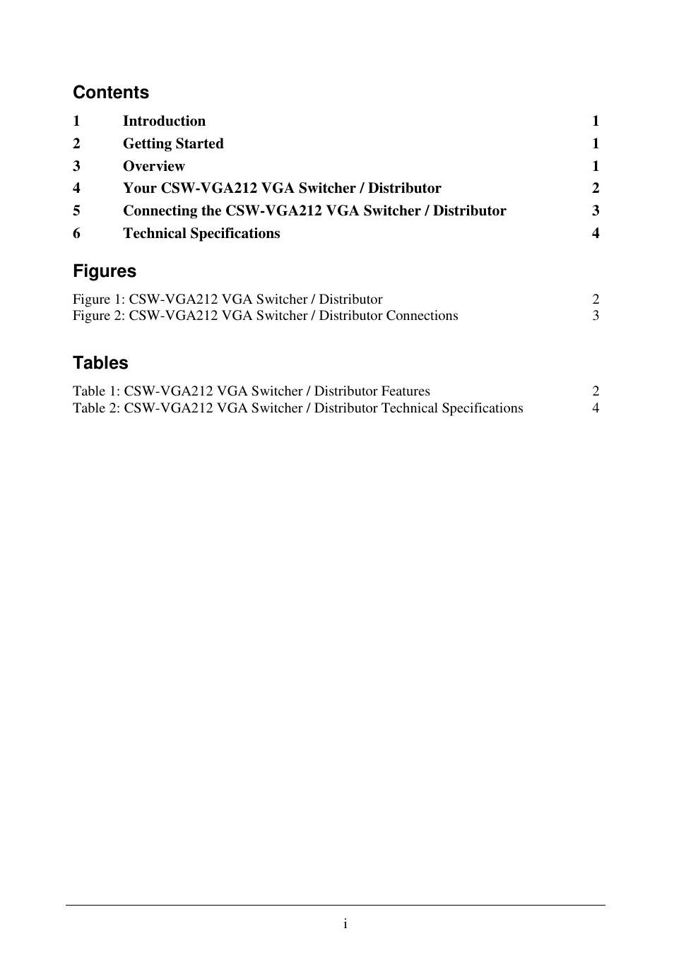 Comprehensive CSW-VGA212 User Manual | Page 2 / 6