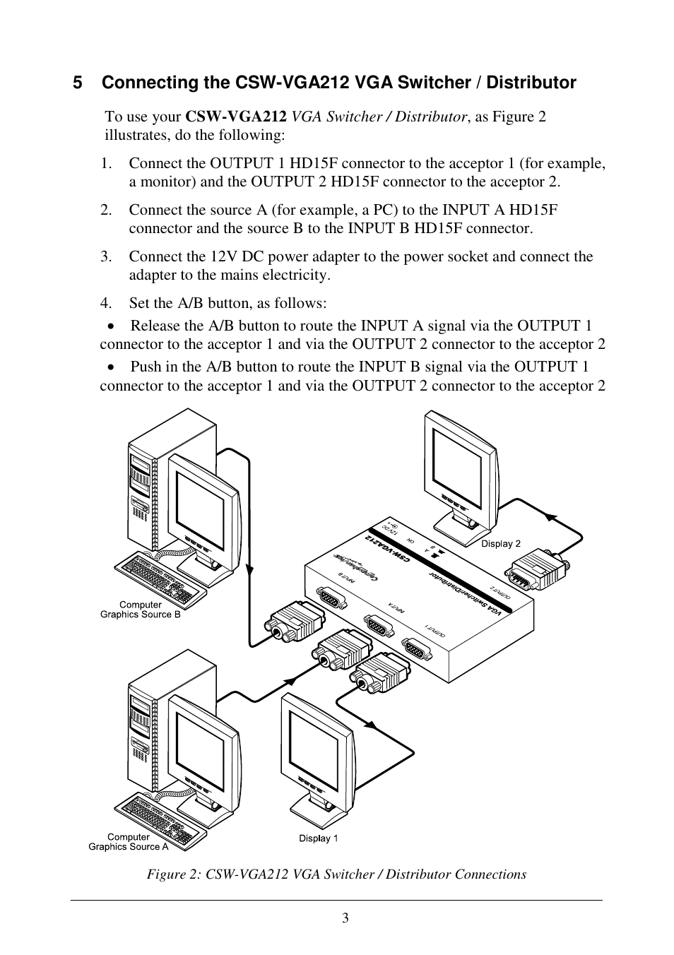 Comprehensive CSW-VGA212 User Manual | Page 5 / 6