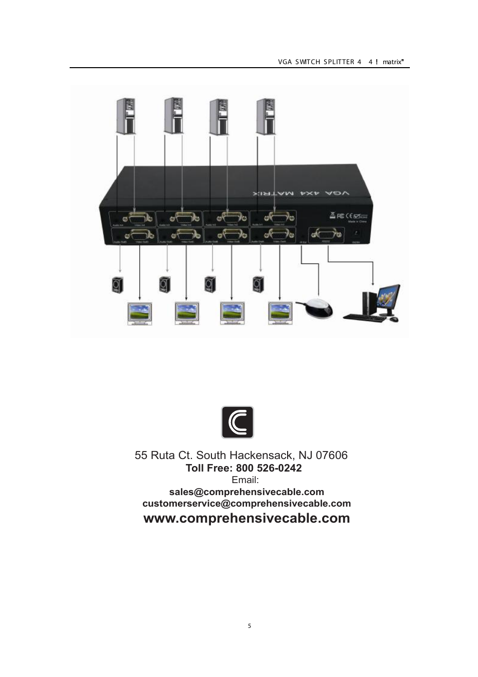 Comprehensive CSW-VGA440A User Manual | Page 6 / 6