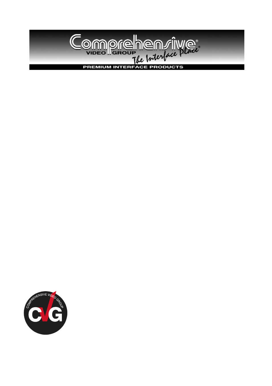 Comprehensive CVG-41VGA User Manual | 6 pages