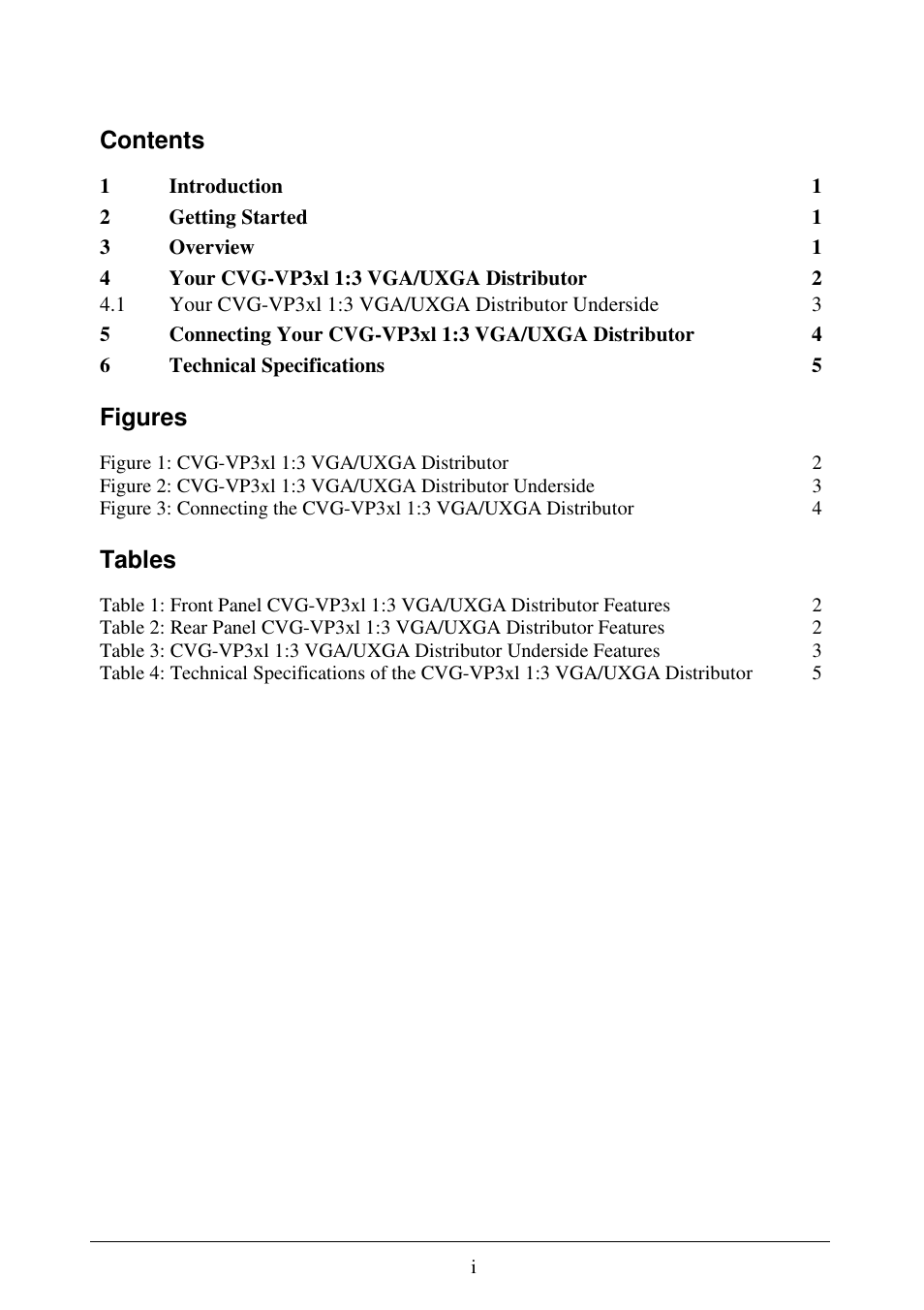 Comprehensive CVG-VP3xl User Manual | Page 2 / 7