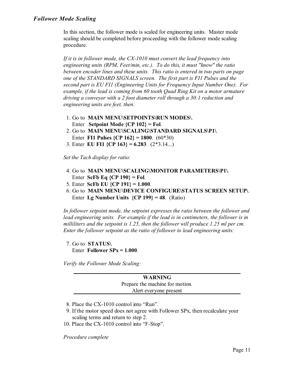 CONTREX CX-1010 User Manual | Page 11 / 11