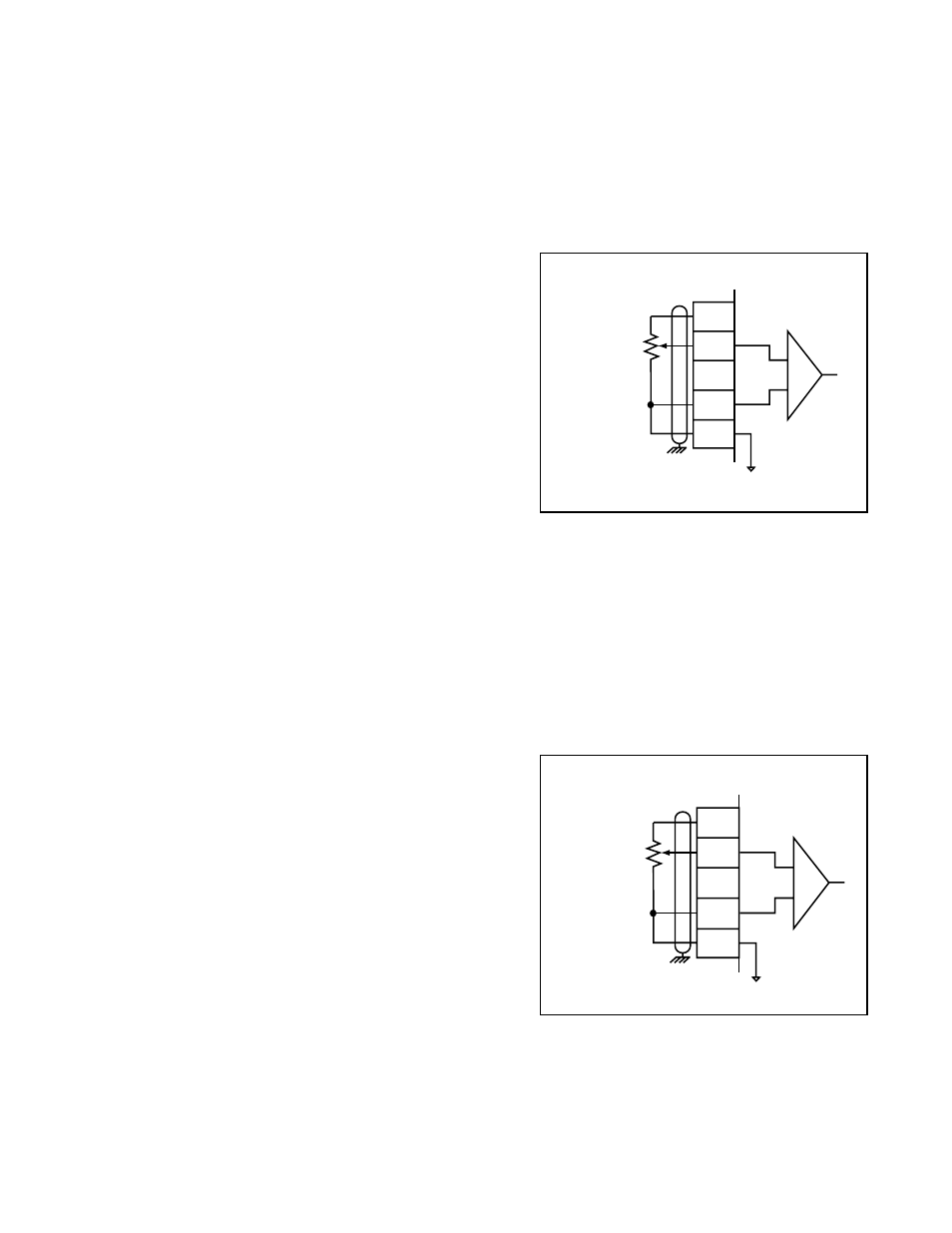Analog input 1: potentiometer input wiring, Analog input 2: potentiometer input wiring | CONTREX CX-1010 User Manual | Page 41 / 54