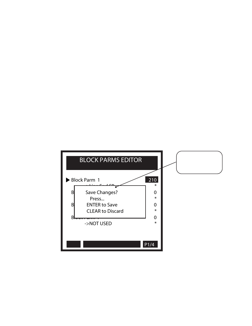 Block parms editor | CONTREX CX-1200 User Manual | Page 166 / 501