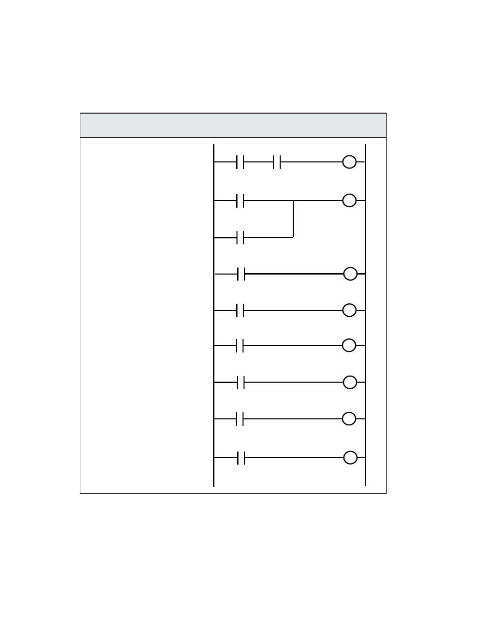 Appendix j: default plc program logic (continued), Plc command equivalent logic ladder | CONTREX CX-1200 User Manual | Page 479 / 501