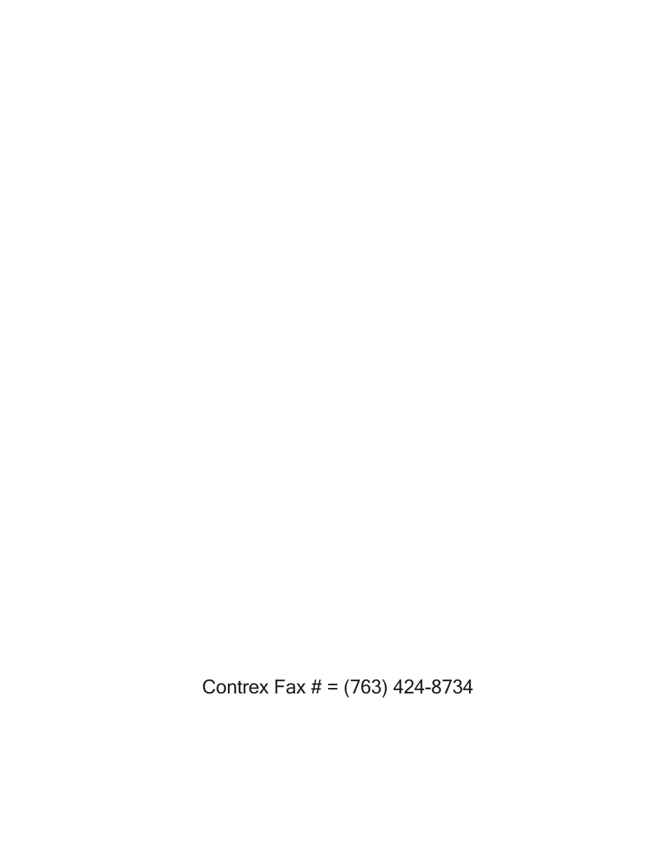 Cx-1200 appendix n, Appendix n: fax cover sheet | CONTREX CX-1200 User Manual | Page 494 / 501