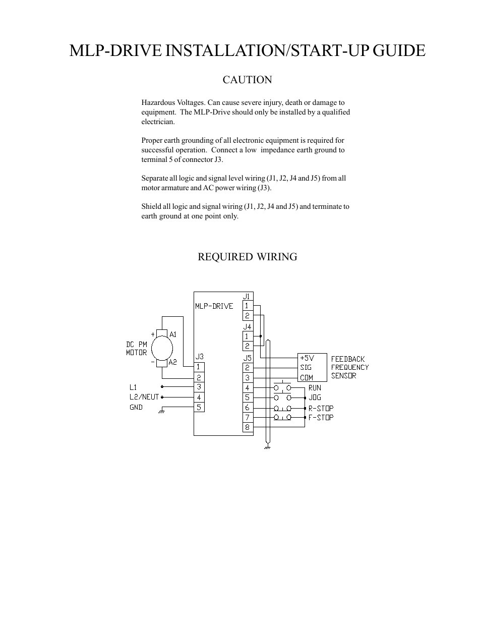 CONTREX MLP-Drive User Manual | 4 pages