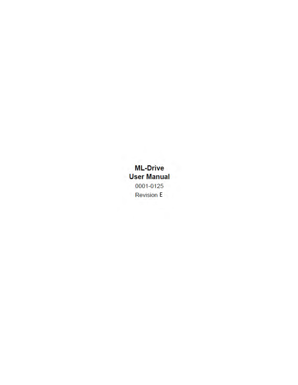 CONTREX ML-Drive User Manual | 178 pages