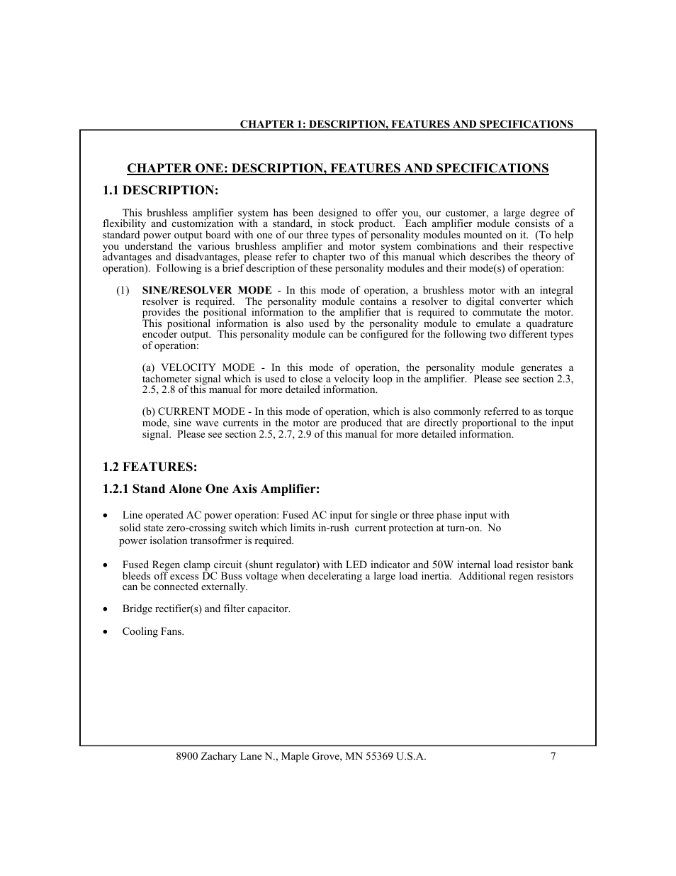 1 description, 2 features -9, 1 stand-alone module -9 | CONTREX CXB2040 User Manual | Page 10 / 52