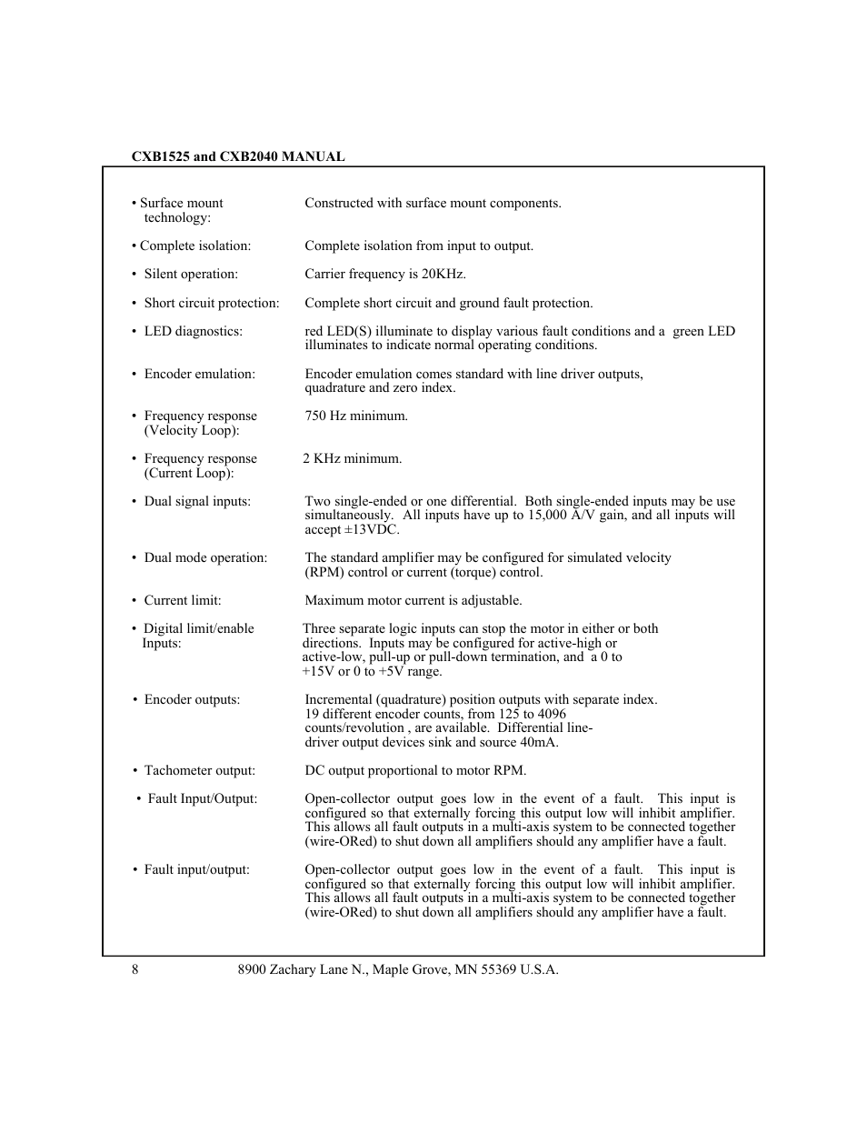 CONTREX CXB2040 User Manual | Page 11 / 52