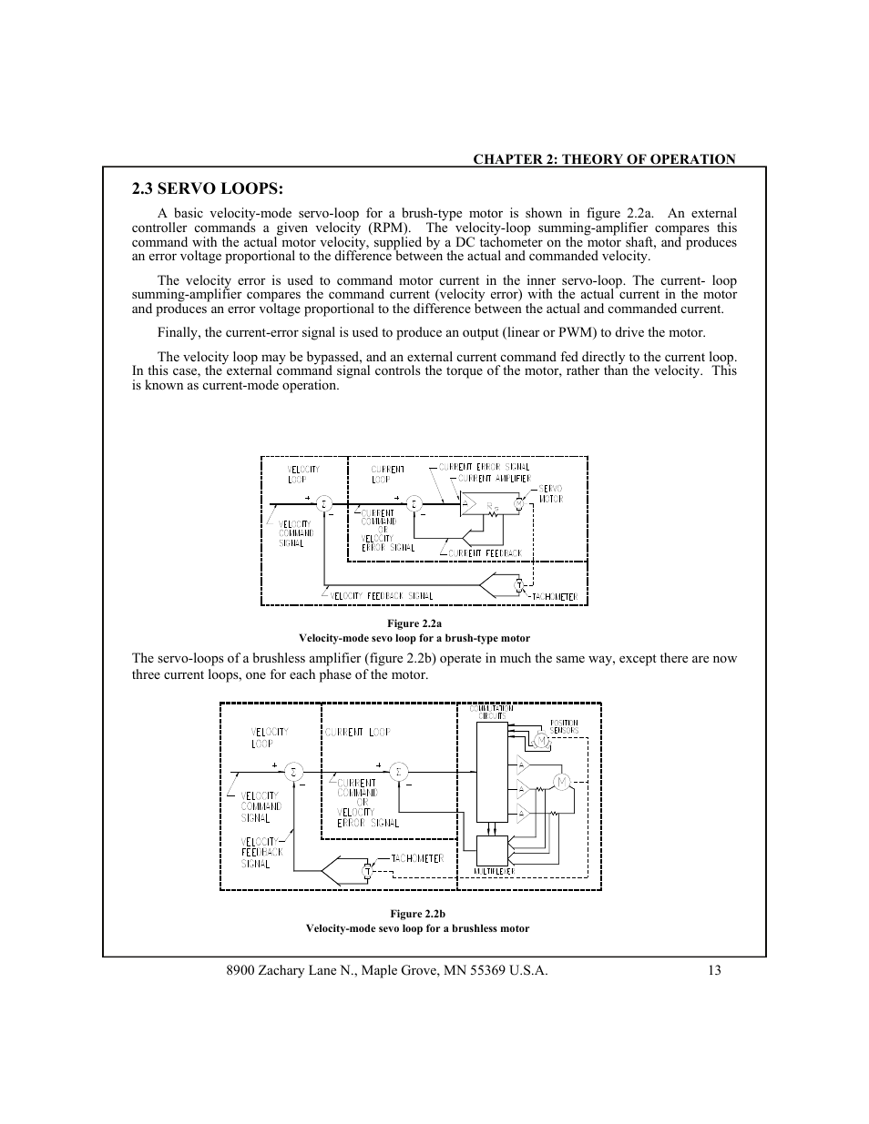 3 servo loops | CONTREX CXB2040 User Manual | Page 16 / 52