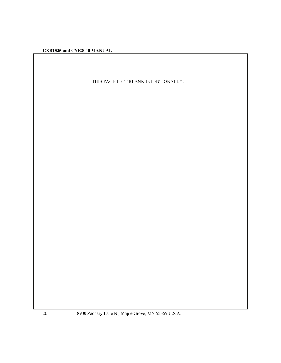 CONTREX CXB2040 User Manual | Page 23 / 52