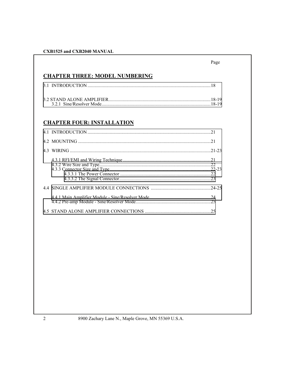 CONTREX CXB2040 User Manual | Page 5 / 52