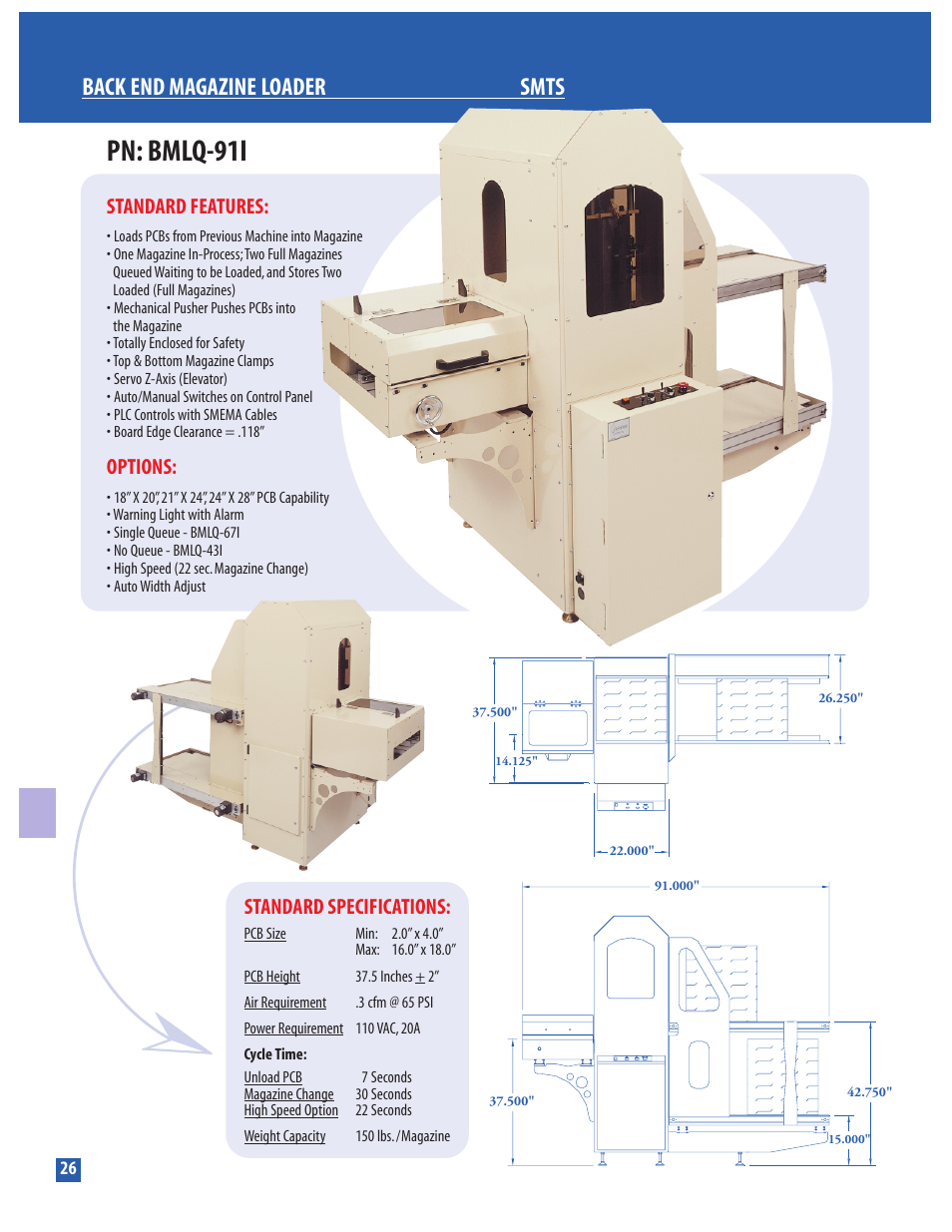 Conveyor Technologies BMLQ-91I User Manual | 1 page