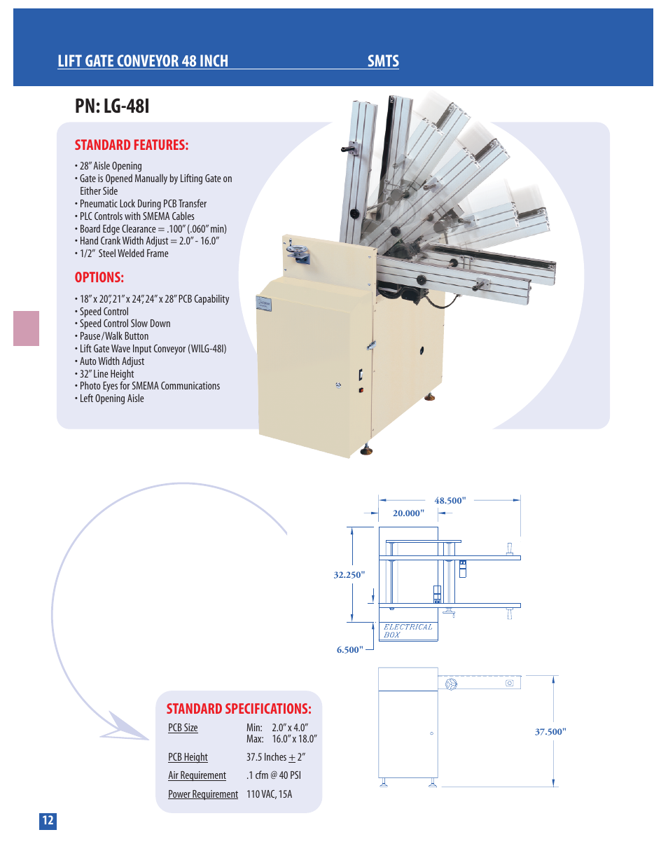 Conveyor Technologies LG-48I User Manual | 1 page