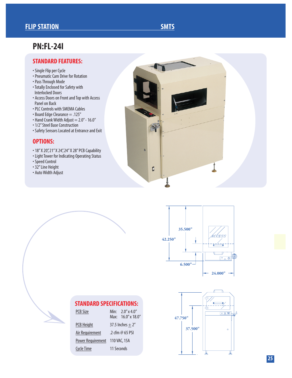 Conveyor Technologies FL-24I User Manual | 1 page