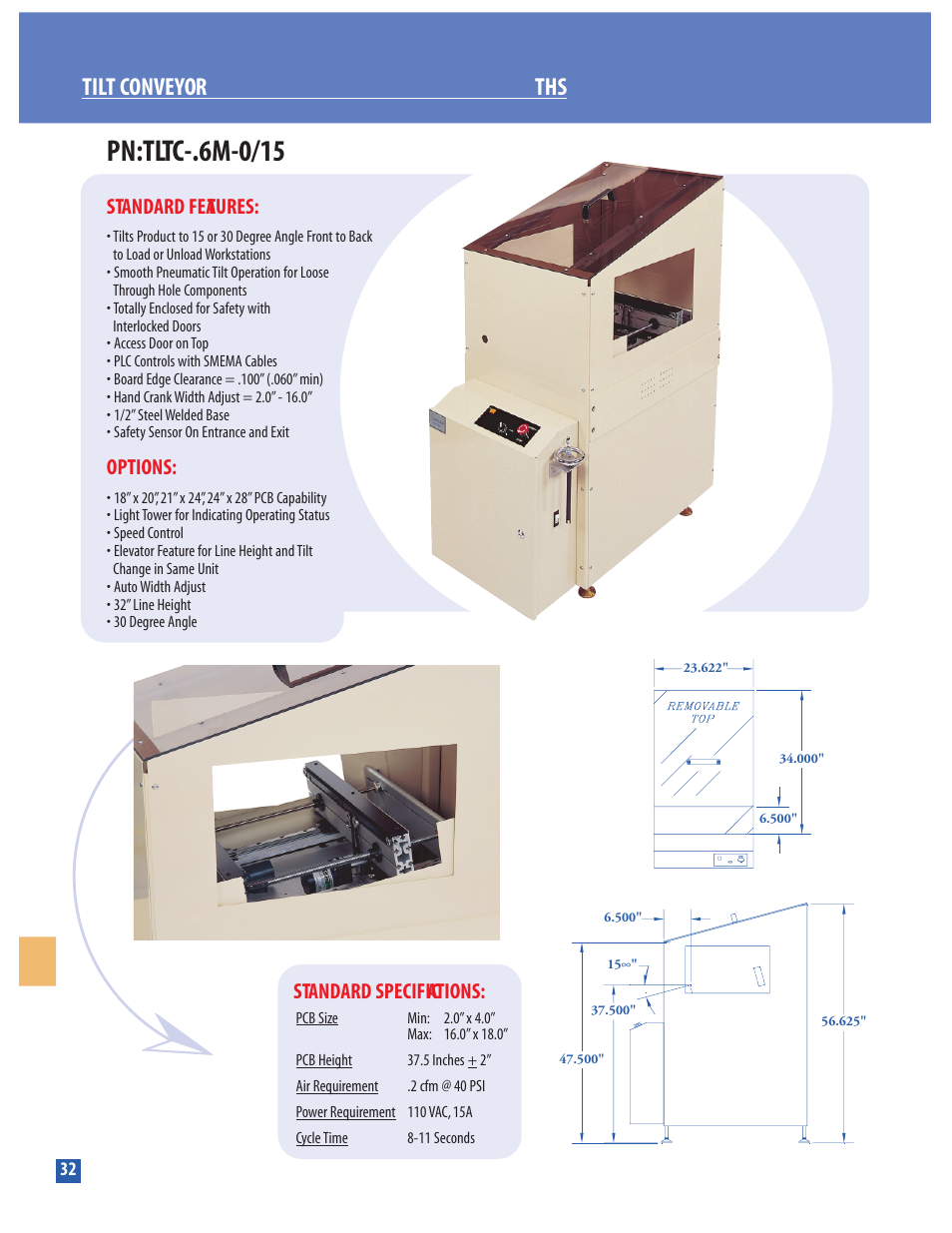 Conveyor Technologies TLTC-.6M-0/15 User Manual | 1 page