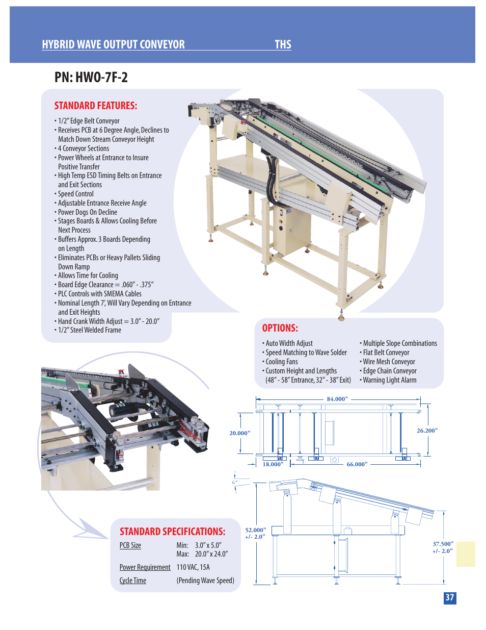 Conveyor Technologies HWO-7F-2 User Manual | 1 page