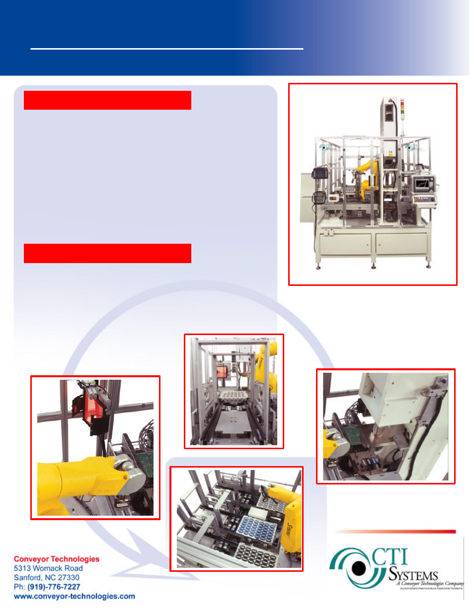 Conveyor Technologies FULLY AUTOMATED User Manual | 2 pages