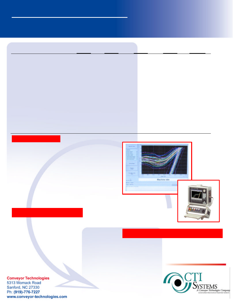 Automatic servo press, Part number configuration s, Customer satisfaction…………“whatever it takes | Conveyor Technologies FULLY AUTOMATED User Manual | Page 2 / 2