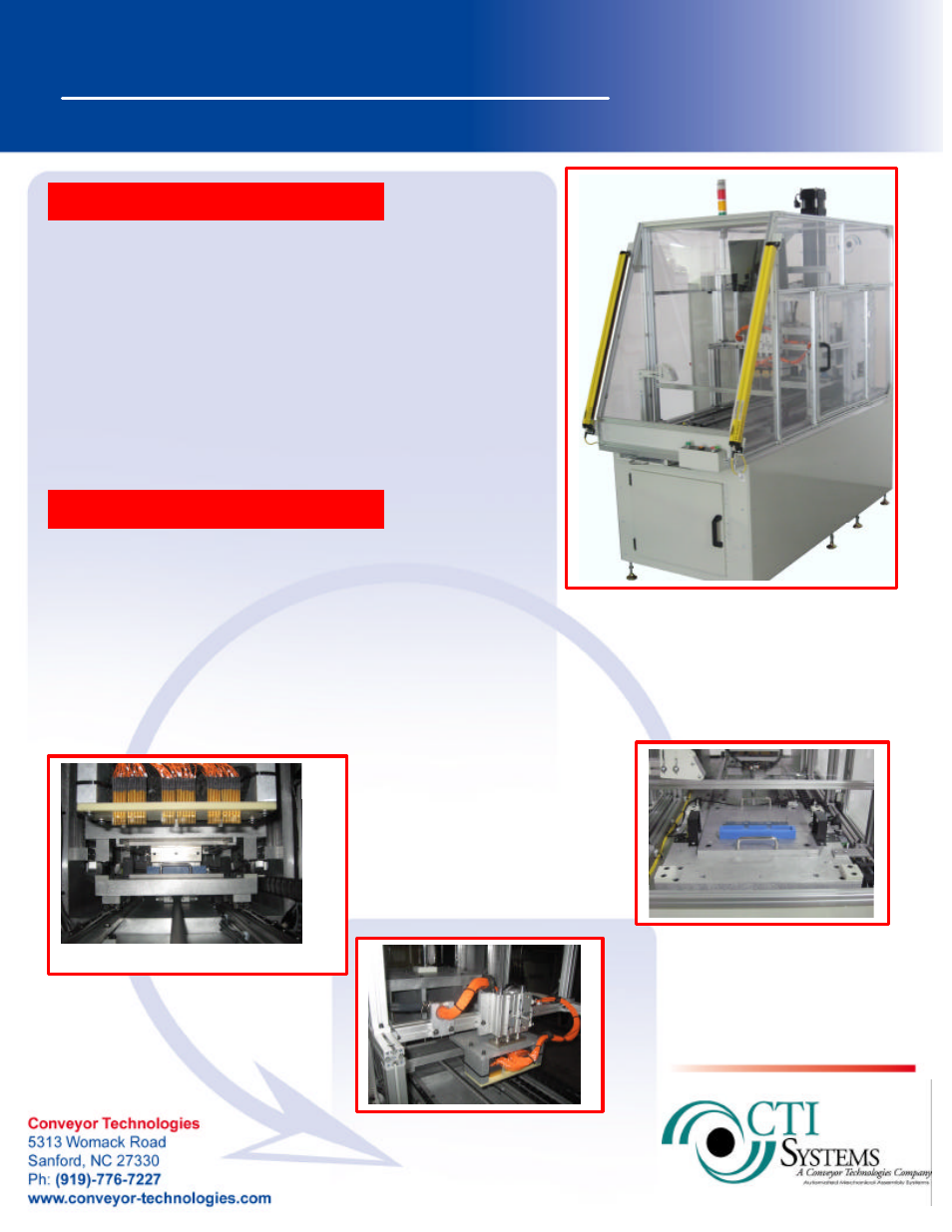 Conveyor Technologies SEMI AUTOMATED User Manual | 2 pages