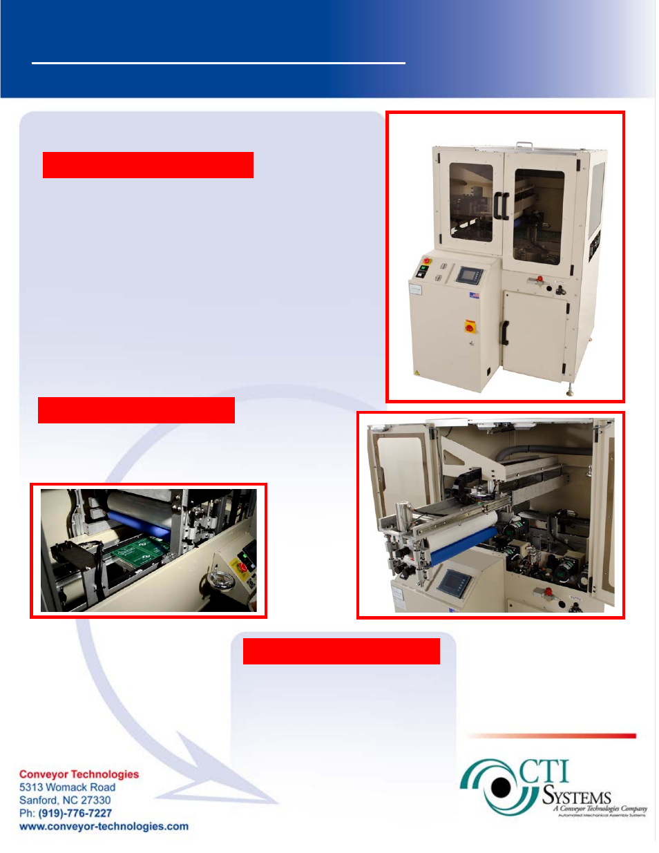 Conveyor Technologies 1M BOARD CLEANER User Manual | 1 page