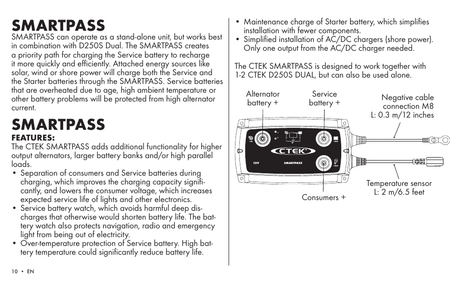 Smartpass | CTEK SMARTPASS User Manual | Page 8 / 24