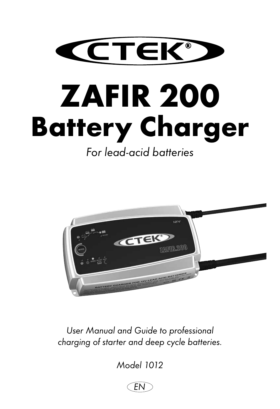 CTEK ZAFIR 200 User Manual | 8 pages