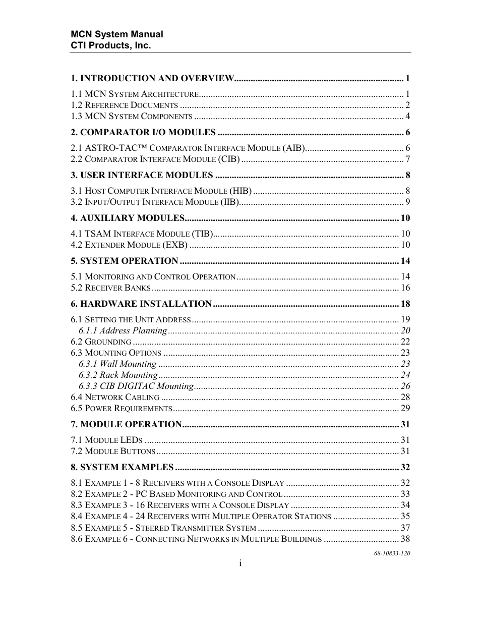 CTI Products MCN RCD System Overview User Manual | Page 3 / 46