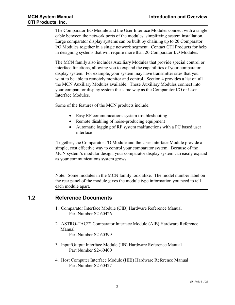 CTI Products MCN RCD System Overview User Manual | Page 6 / 46