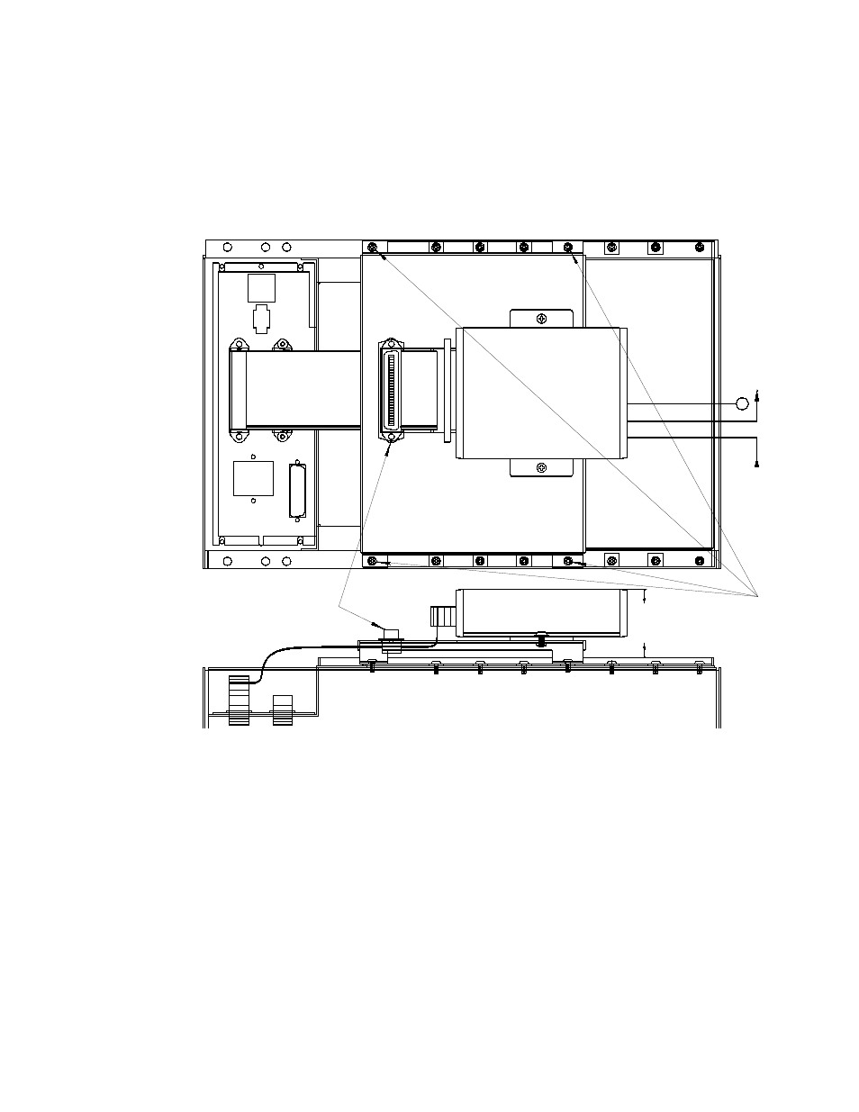 Digitac bracket and cable rear mount, 2 digitac bracket and cable rear mount, Igure | 8 - d, Igitac, Racket and, Ibbon, Able, Digitac cib cib digitac | CTI Products MCN RCD System Planner User Manual | Page 21 / 53