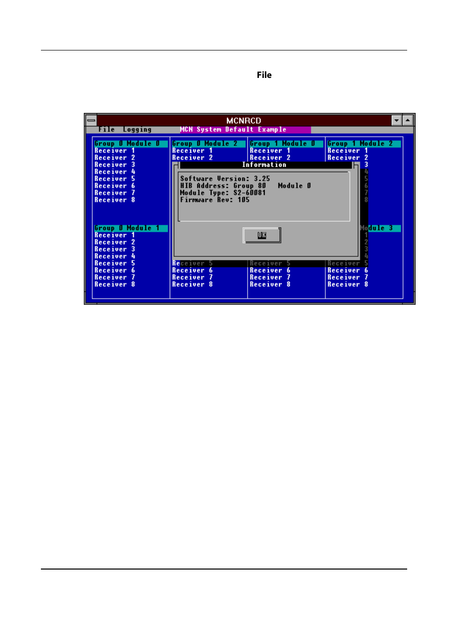 Mcnrcd information screen, 3 mcnrcd i, Nformation | Creen | CTI Products RCD Standard - Remote Comparator Display User Manual | Page 51 / 119