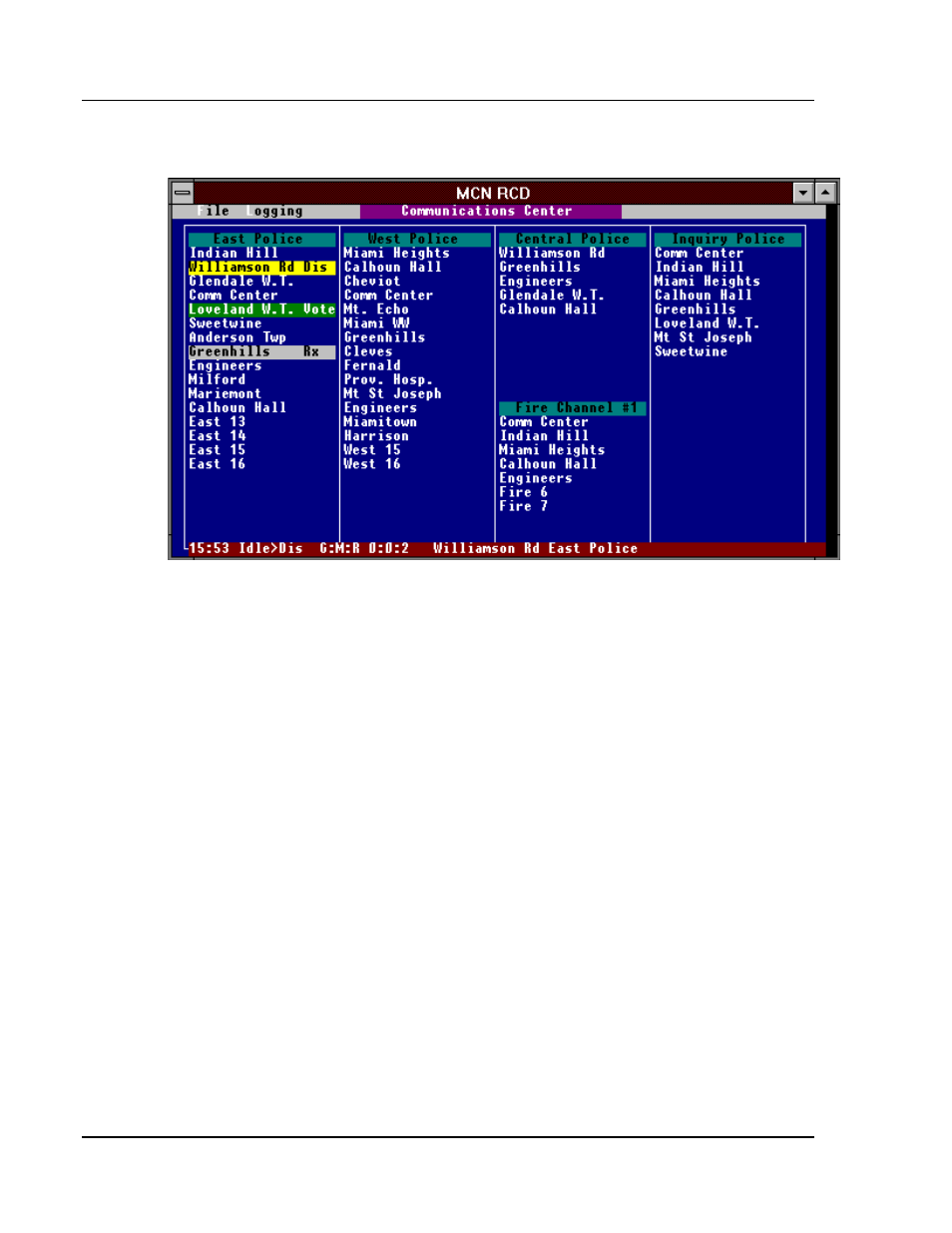 Comparator display screen layout, Omparator, Isplay | Creen, Ayout | CTI Products RCD Standard - Remote Comparator Display User Manual | Page 52 / 119