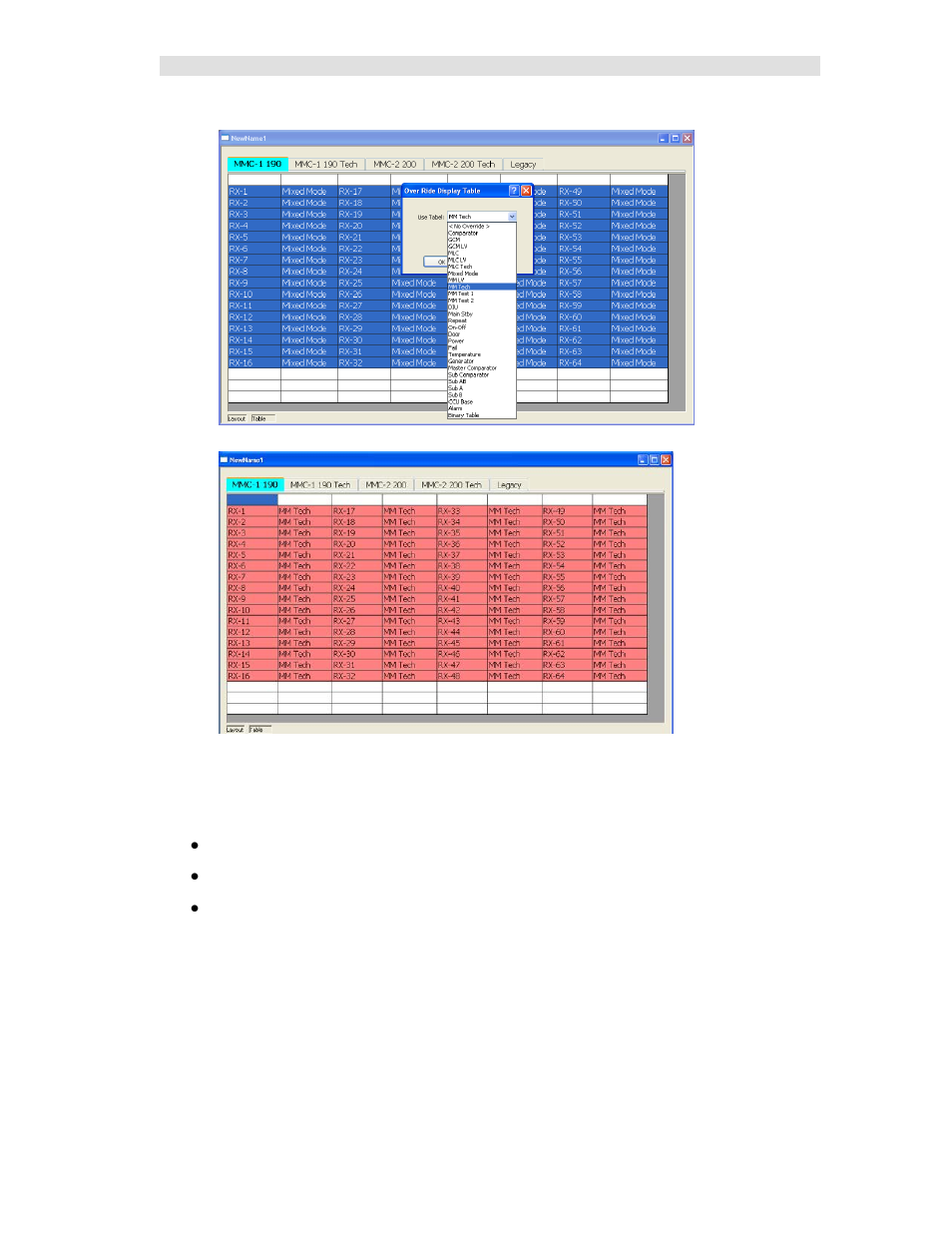 Using the last vote display tables as defaults | CTI Products MCN Server 8000 User Manual | Page 114 / 232