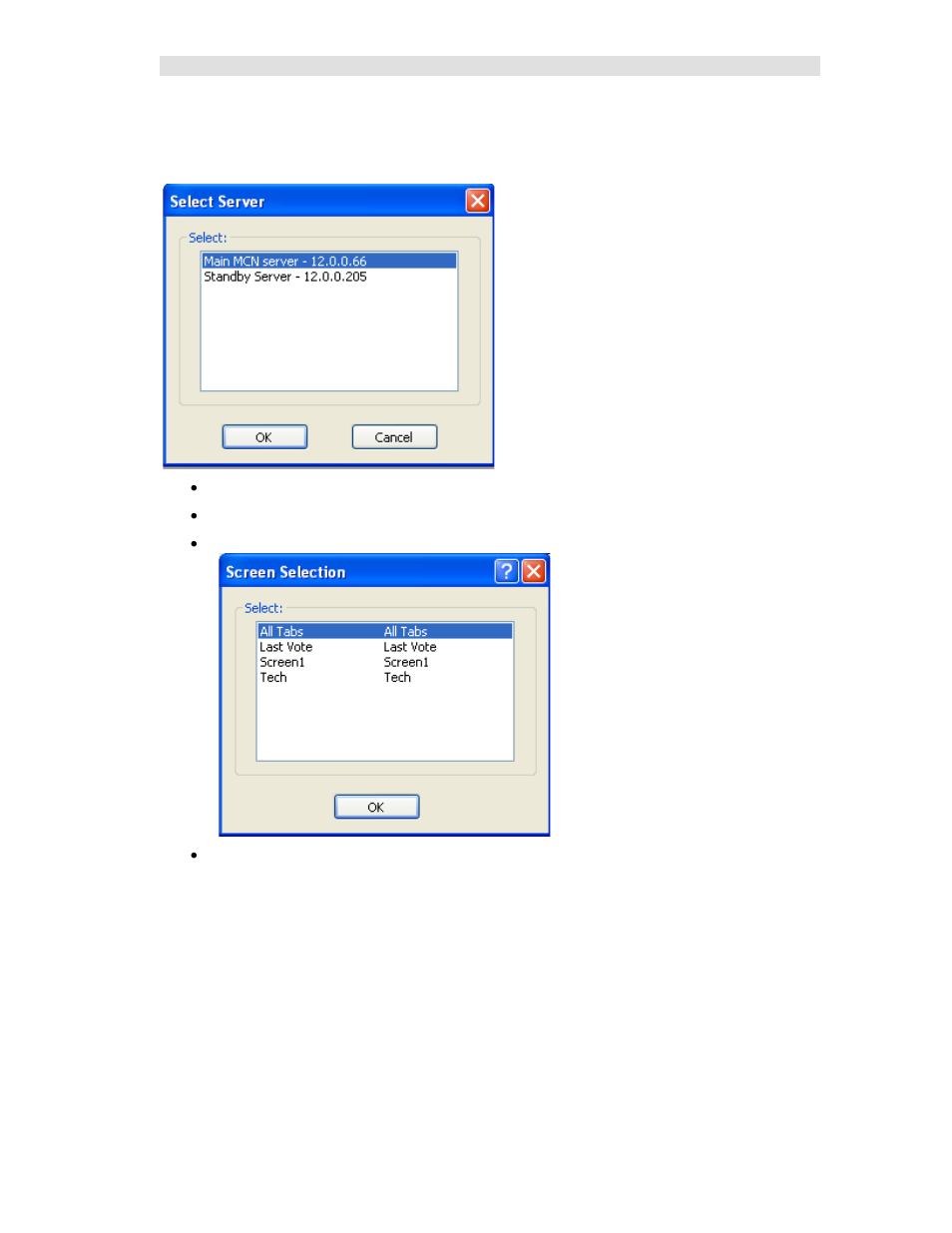 Select server | CTI Products MCN Server 8000 User Manual | Page 146 / 232